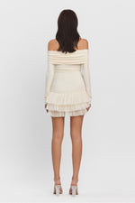 Brandy ruffle trim dress