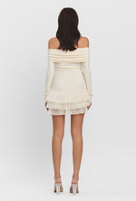 Brandy ruffle trim dress