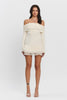 Brandy ruffle trim dress