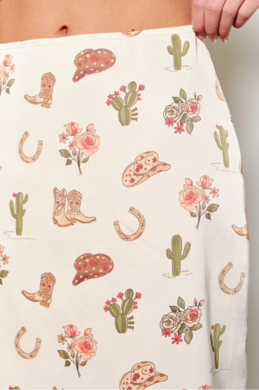 Cowgirl love skirt