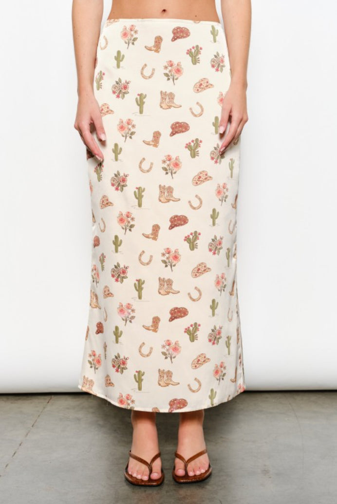 Cowgirl love skirt