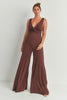 Wrap front jumpsuit