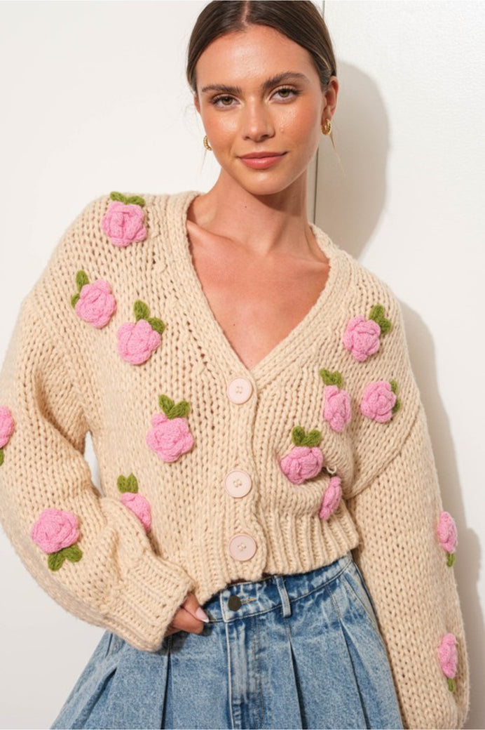 Call me rose cardigan