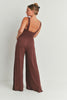 Wrap front jumpsuit