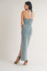 Denim halter dress