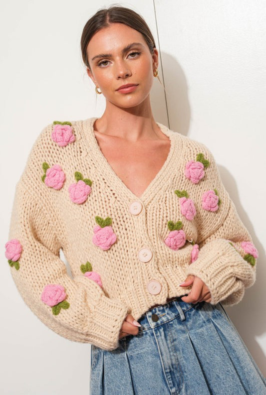 Call me rose cardigan